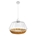 COLGANTE HUGO 1XE27 BLANCO NATURAL 36CM C/METAL Y RATTAN - Imagen 1